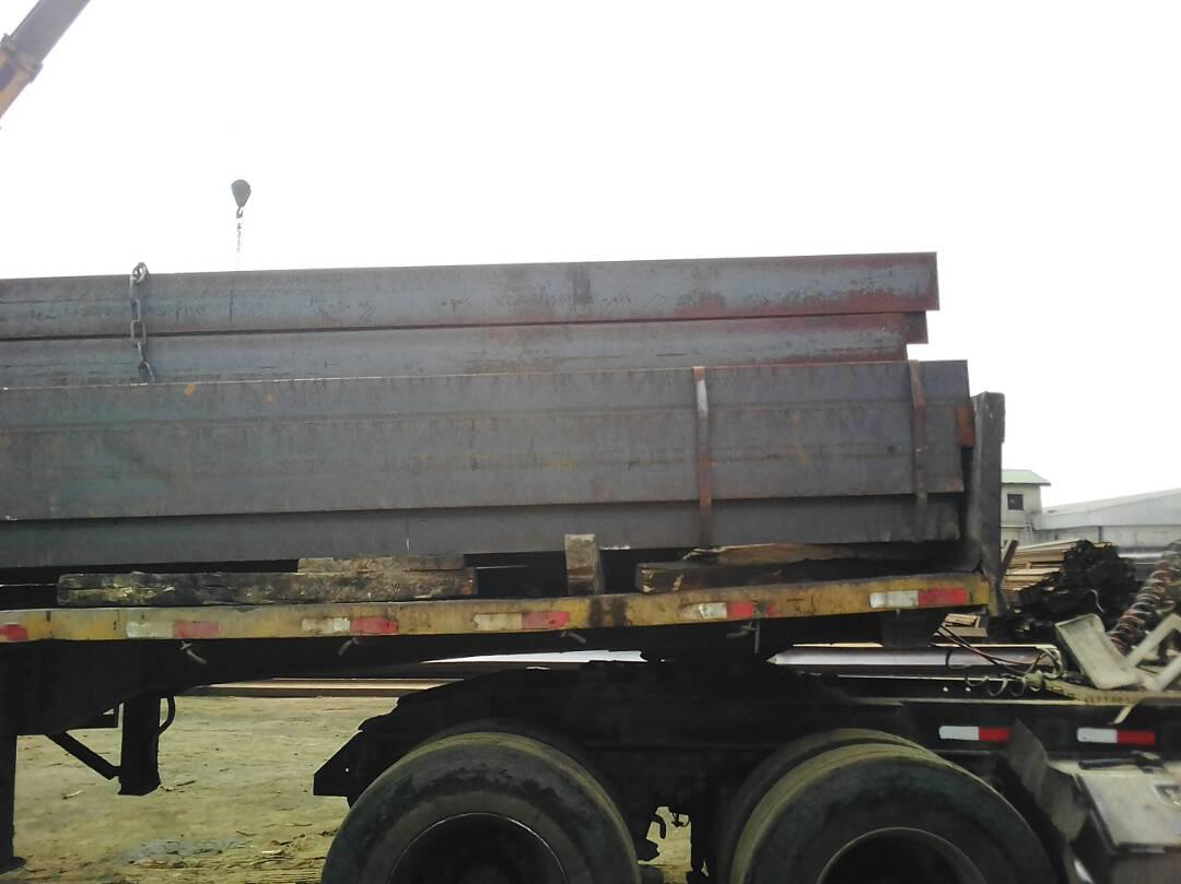Stacked steel plates